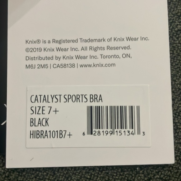 Knox Catalyst Sports Bra Black Size 7+ - Picture 4 of 4